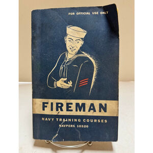 Fireman Navy Training Courses Book (Paperback, 1949)